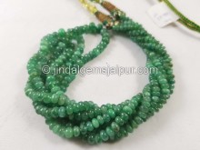 Emerald Smooth Roundelle Beads